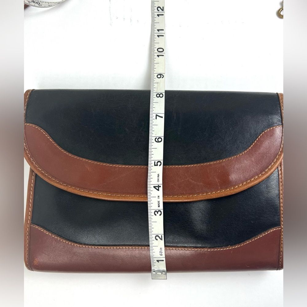 Vintage 90's Brahmin Crossbody/Clutch Leather Bag - Picture 11 of 14